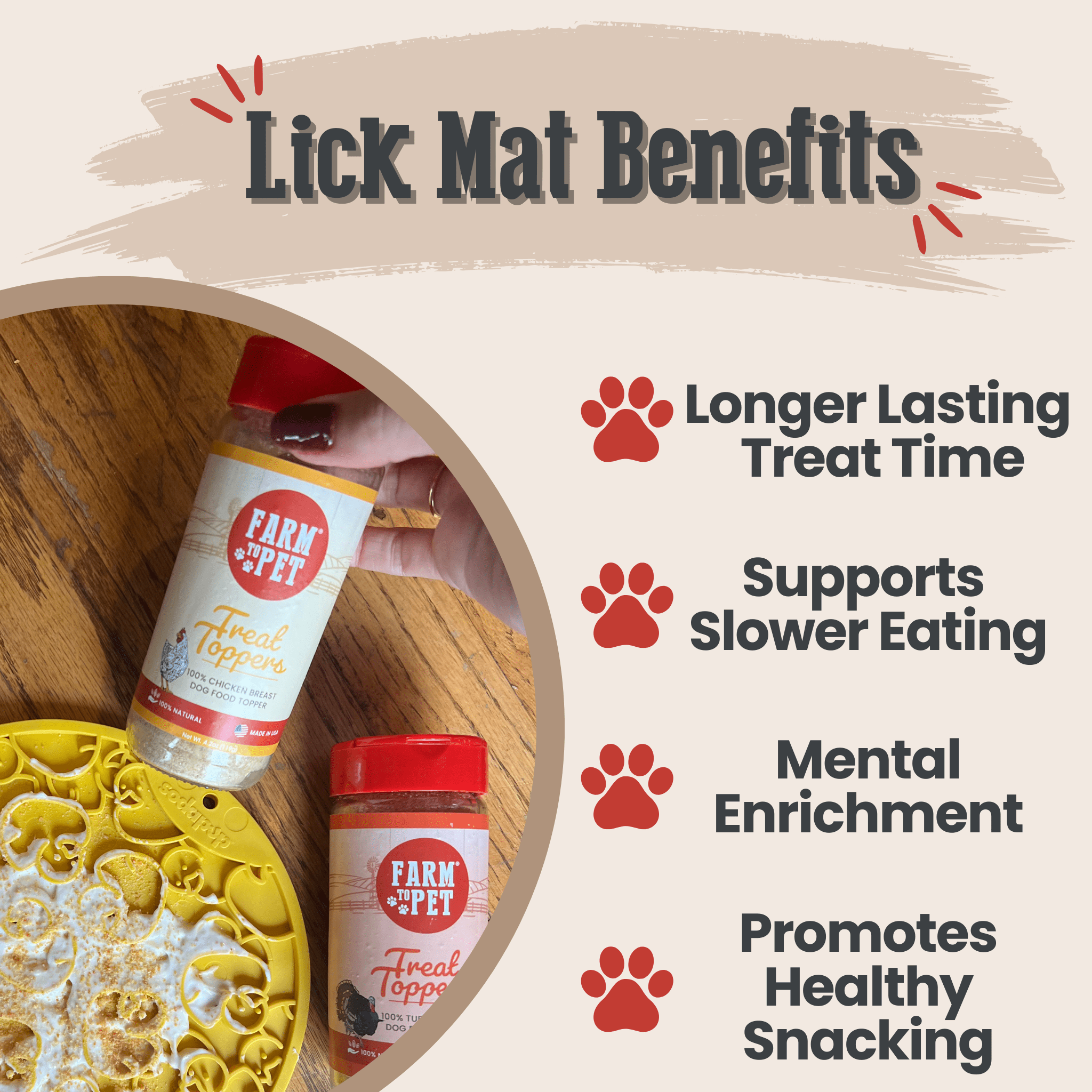 Fast Shipping：Dog Lick Mats with Suction Cups