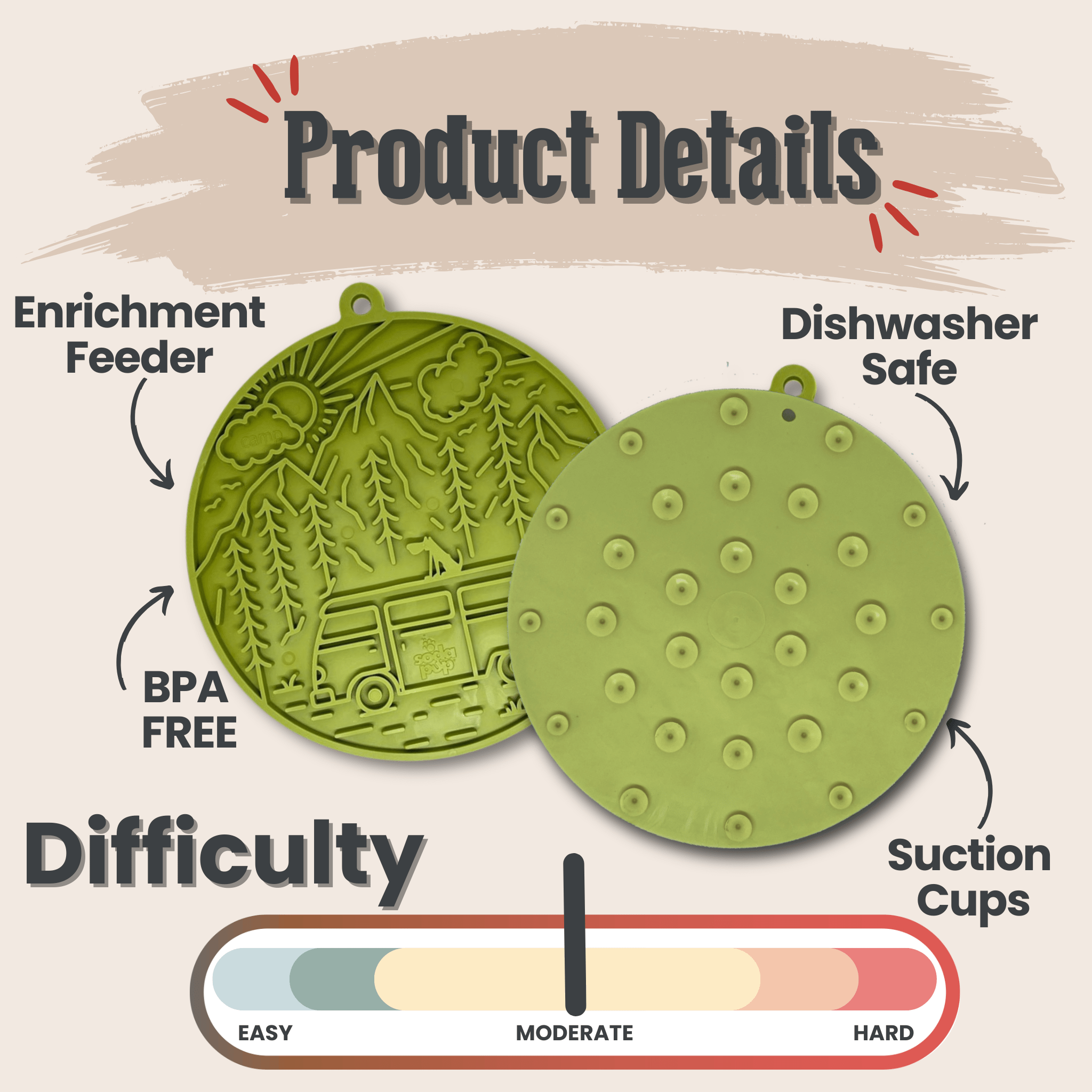Fast Shipping：Dog Lick Mats with Suction Cups