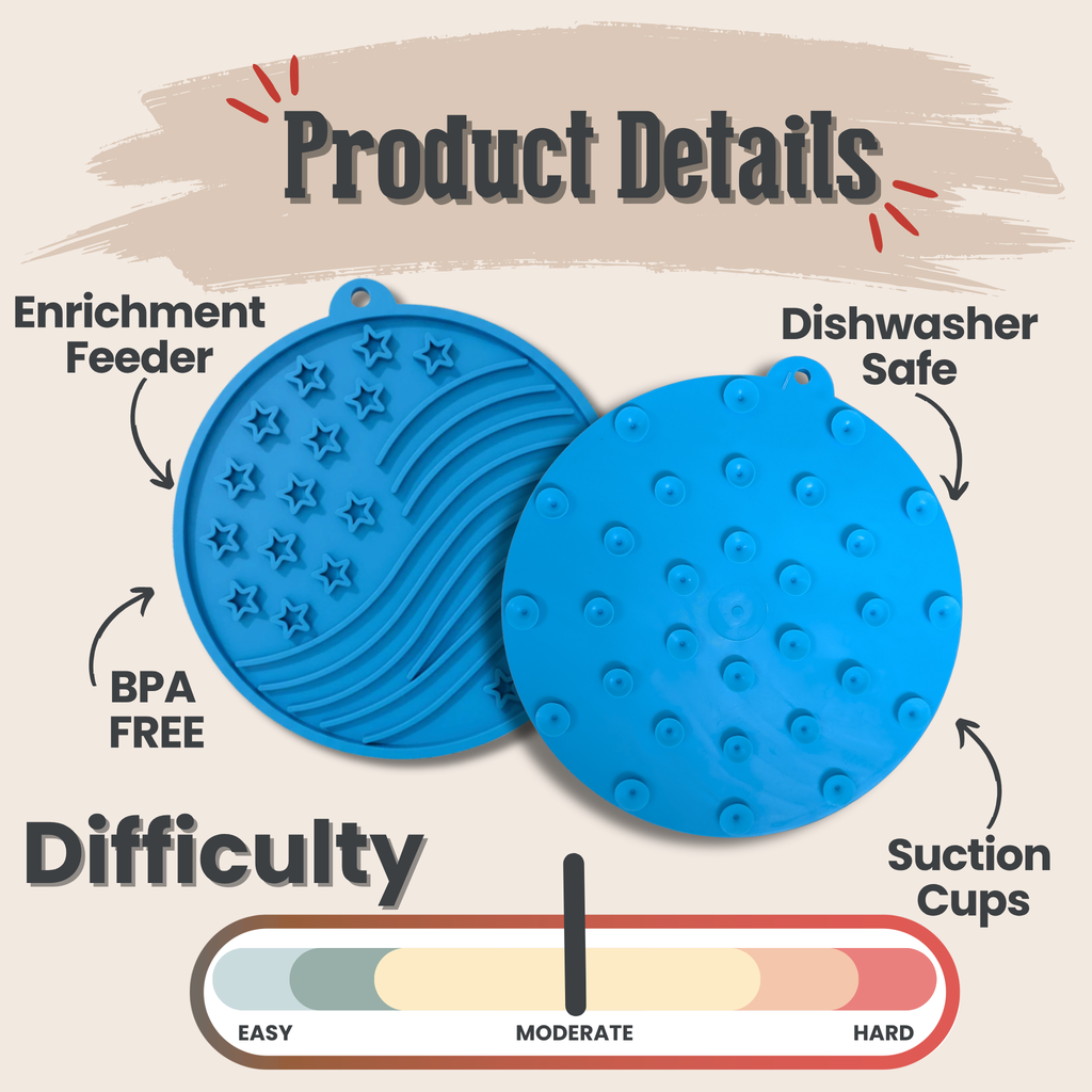 Fast Shipping：Dog Lick Mats with Suction Cups