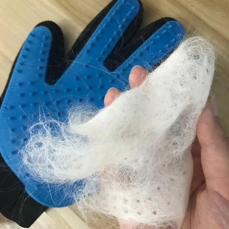 Multicolor Silicone Pet Grooming Gloves for Cats and Dogs – Reusable Hair Removal Mitt
