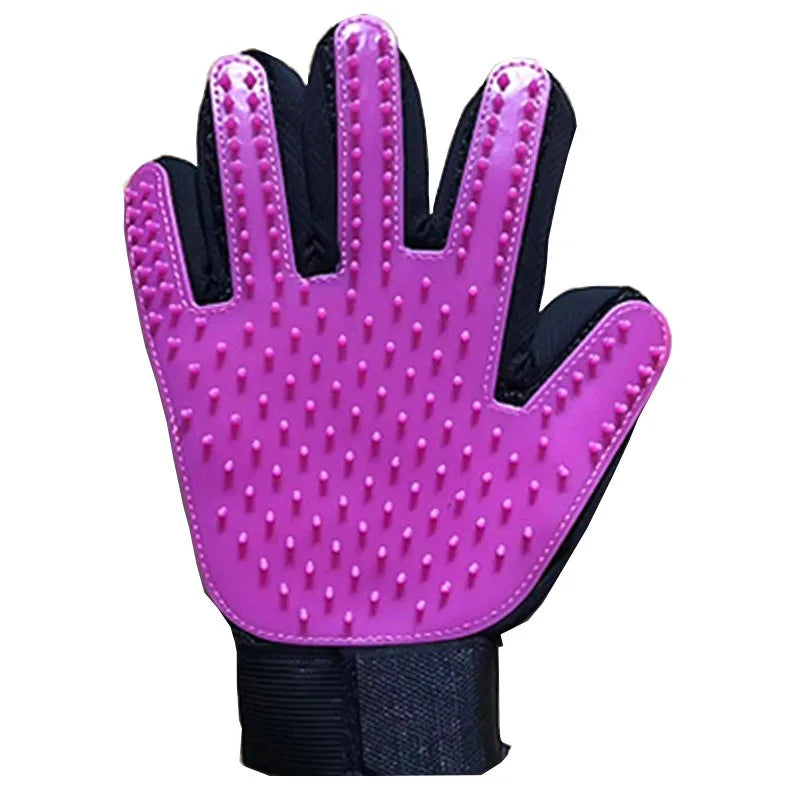 Multicolor Silicone Pet Grooming Gloves for Cats and Dogs – Reusable Hair Removal Mitt
