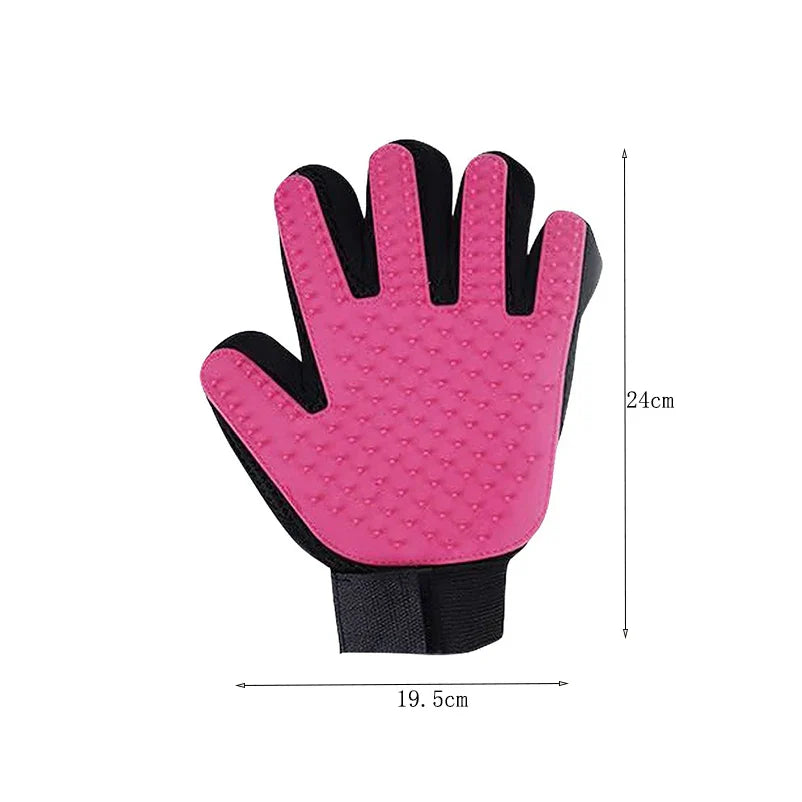 Multicolor Silicone Pet Grooming Gloves for Cats and Dogs – Reusable Hair Removal Mitt