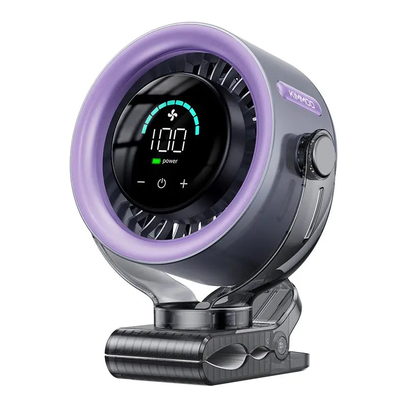 4000mAh Rechargeable Portable Clip on Fan - Image 2