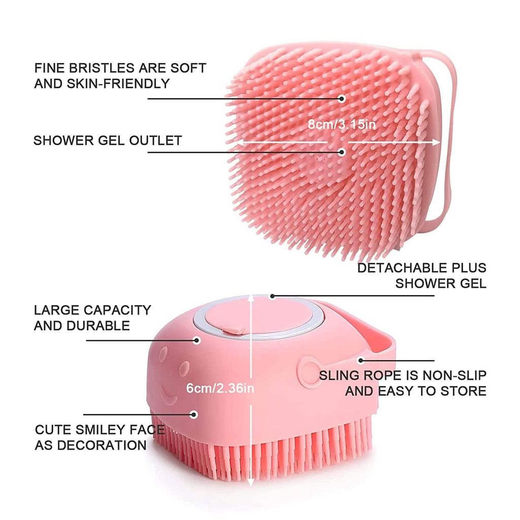 Fast Shipping：Pet Bath Brush Dog Scrubber