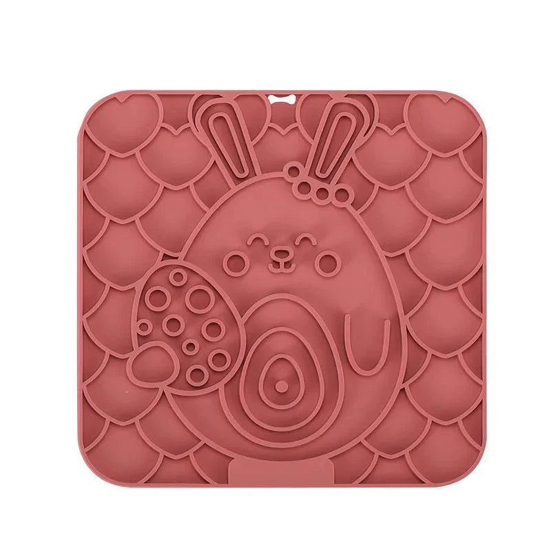 Silicone Lick Mat for Dogs & Cats – Anxiety Relief Slow Feeder