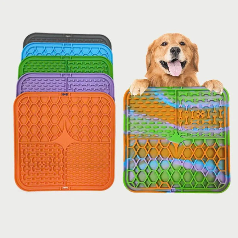Silicone Lick Mat for Dogs & Cats – Anxiety Relief Slow Feeder